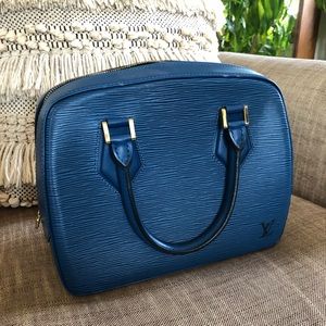 Louis Vuitton Blue Epi Sablons bag